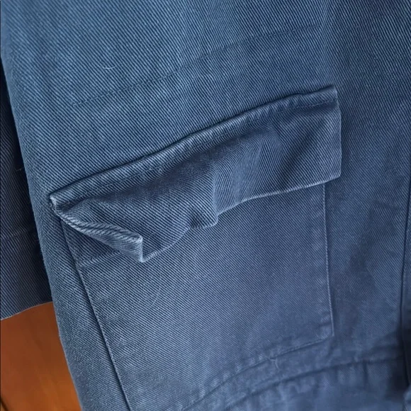 Ilana Kohn Blue Button-Up Coat with Sherpa Lining - Picture 9 of 13